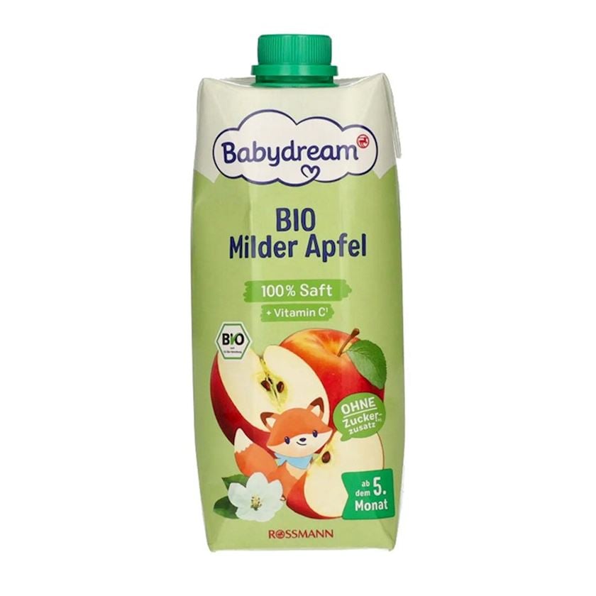 Uşaqlar üçün şirə Babydream Bio Ital Tetradobozos Almale, 5+ ay, 500 ml
