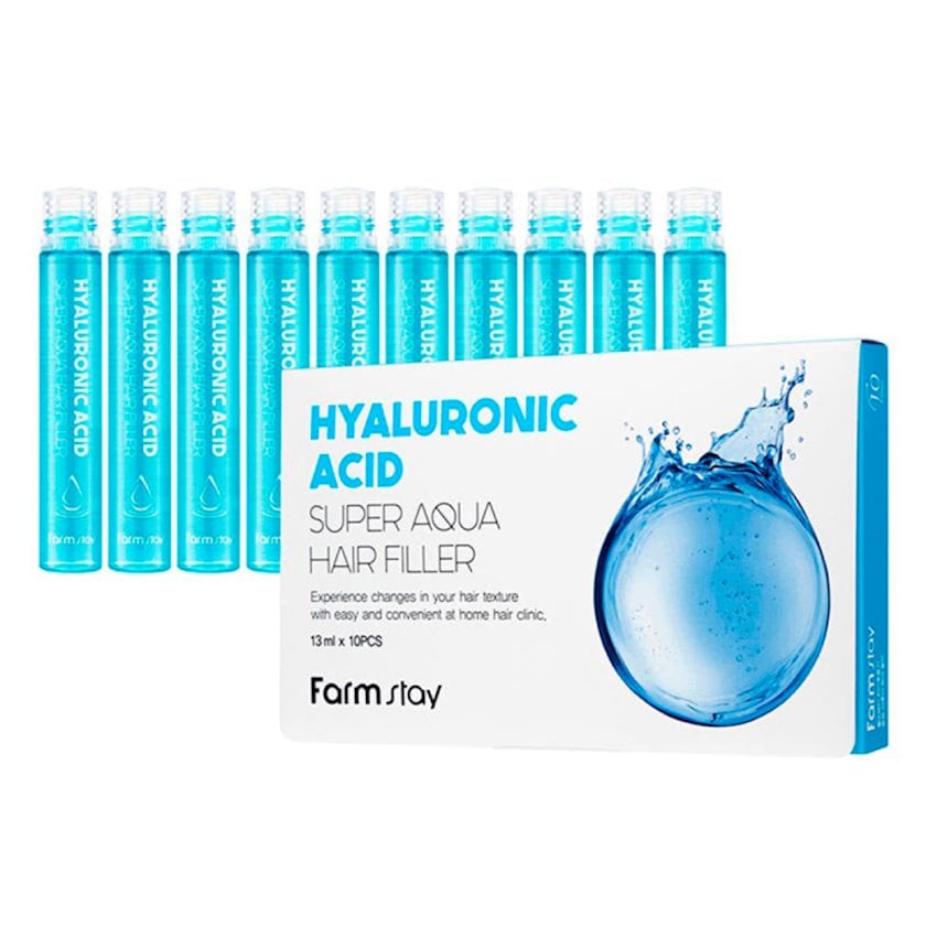 Saçlar üçün filler FarmStay Hyaluronic Acid Super Aqua Hair Filler