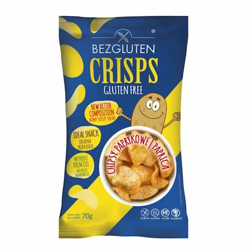 Çips Bezgluten Paprika, 70 q