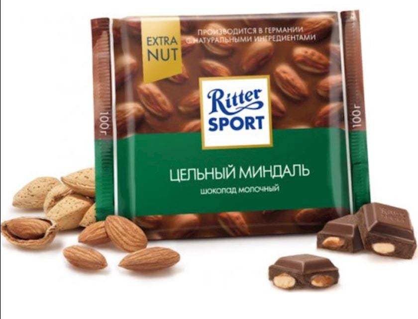 Şokolad Ritte Sport Ganze Mandel 100q