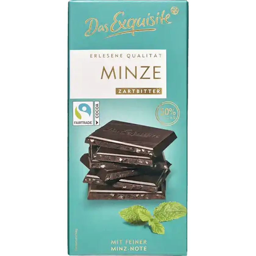 Şokolad Das Exquisite Minze 100 q