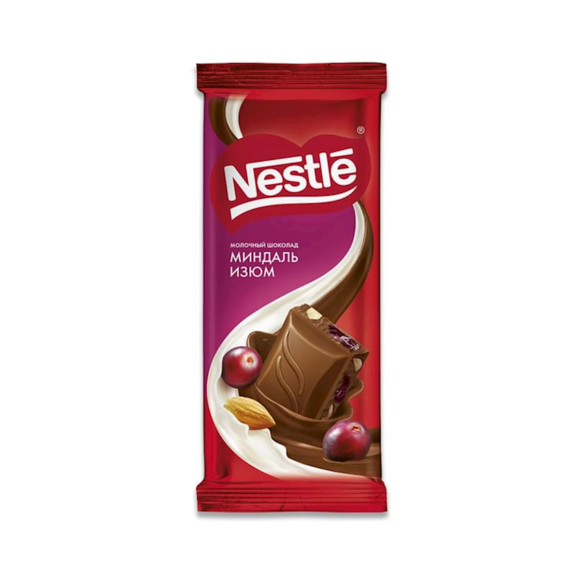 Şokolad Nestle Badam və Üzüm 82 q