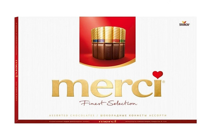 Şokoladlı konfetlər Merci Finest Selection 400 q