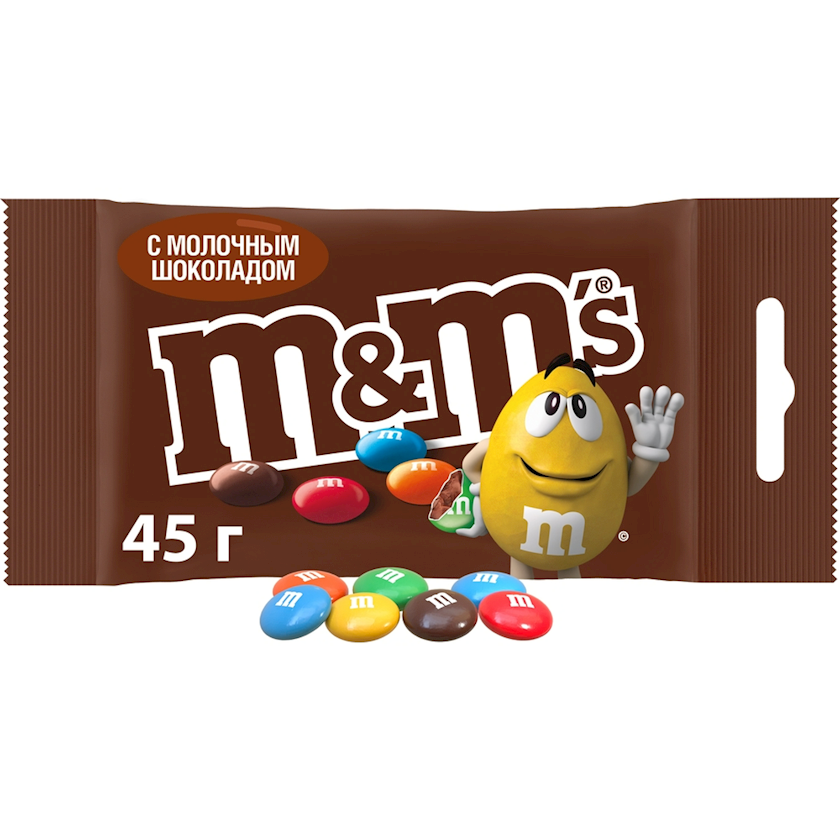 Şokoladlı draje M&Ms südlü şokolad ilə 45 q