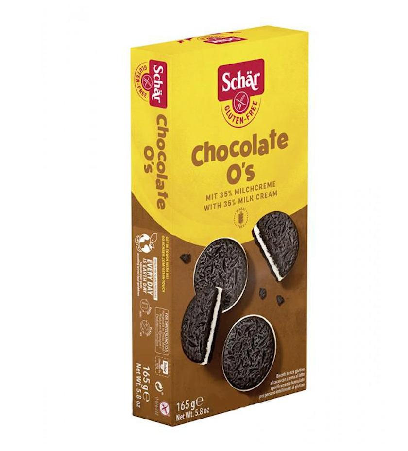 Peçenye Dr. Schar Chocolate O's südlü qarışıqlar ilə 165 q