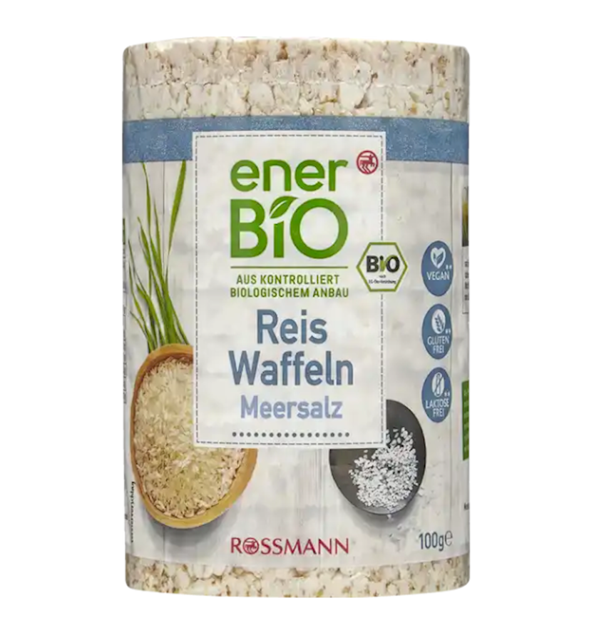Vafli EnerBio Reis Waffeln Meersalz 100 q
