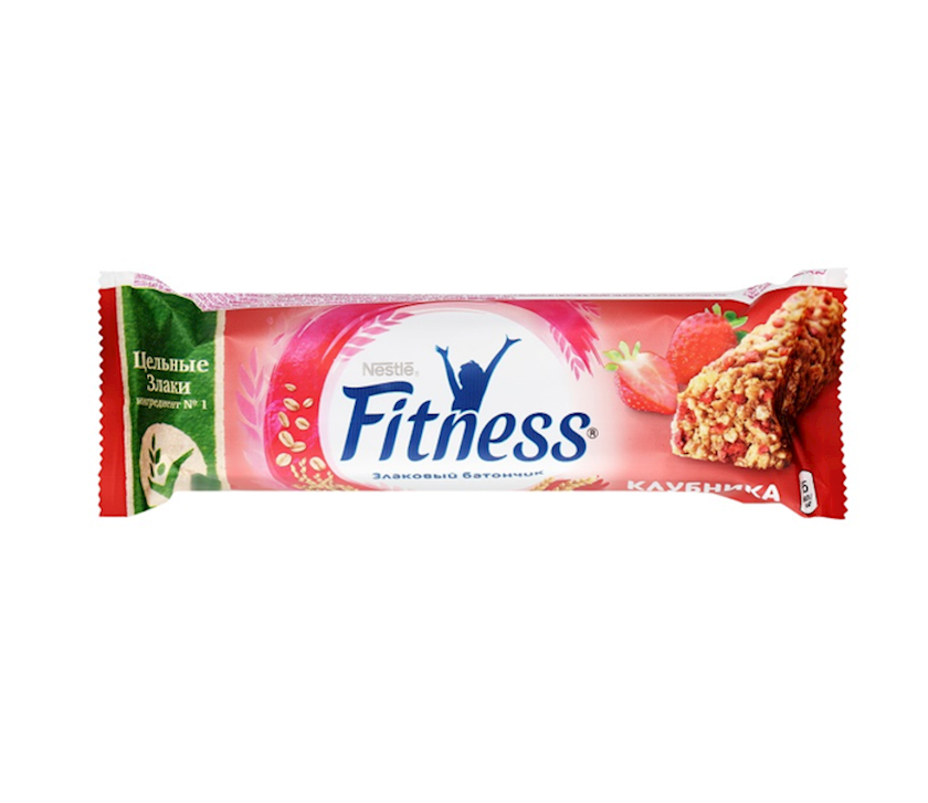 Barlar Nestle Fitness bütöv taxıl və çiyələk ilə 23.5 q