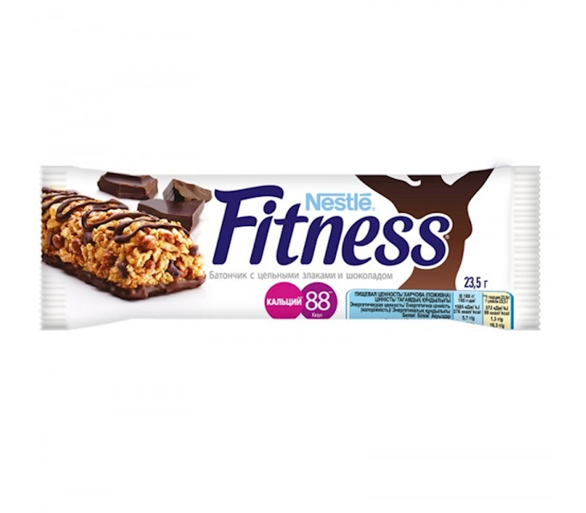 Barlar Nestle Fitness bütöv taxıl və şokolad ilə 23.5 q