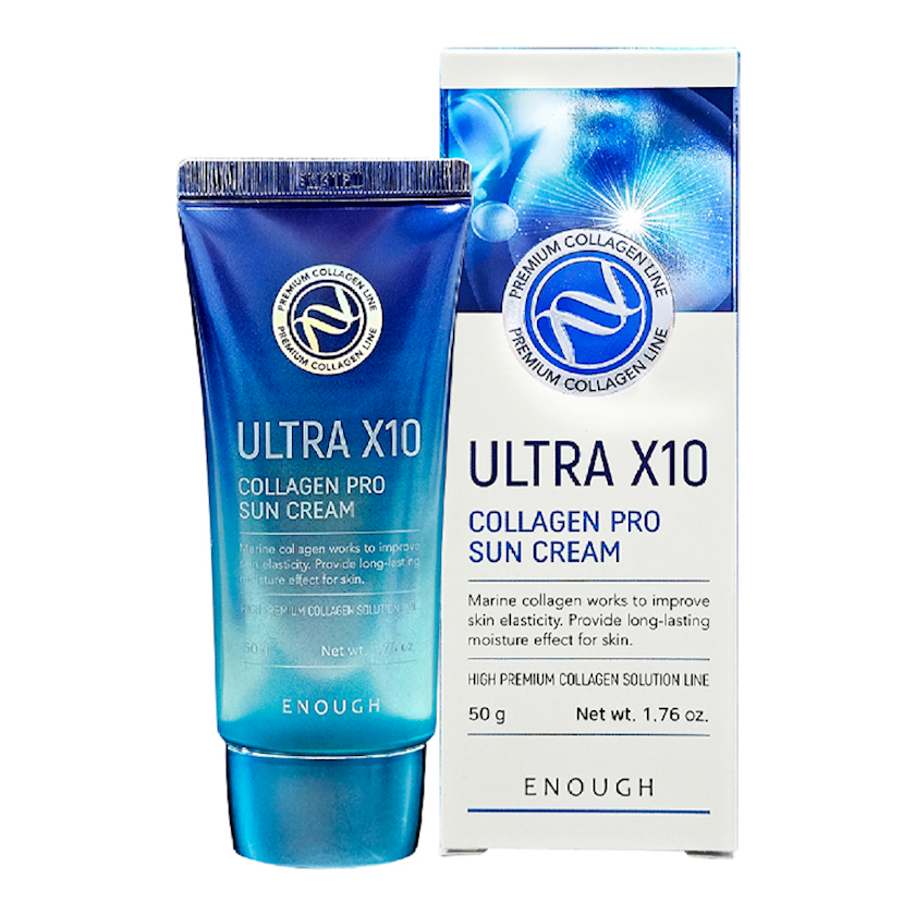 Üz üçün günəşdən qoruyucu krem Enough Ultra X10 Collagen Pro SPF50 50 q ...