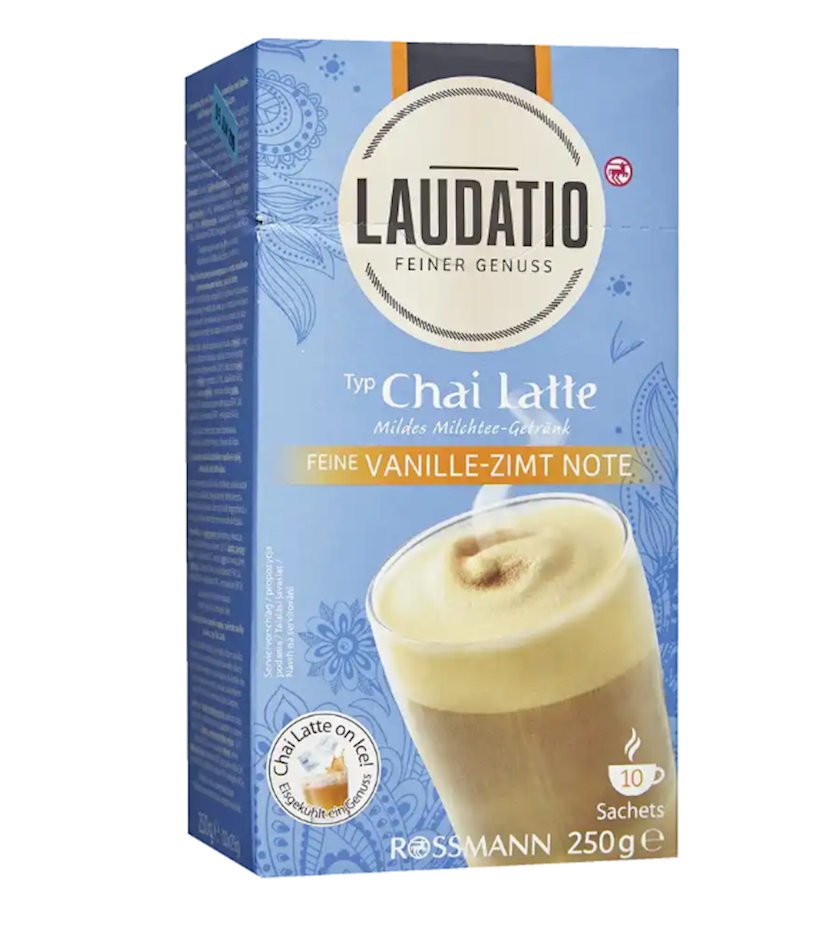 Qəhvə Laudatio Chai Latte feine Vanille-Zimt Note, 250 q