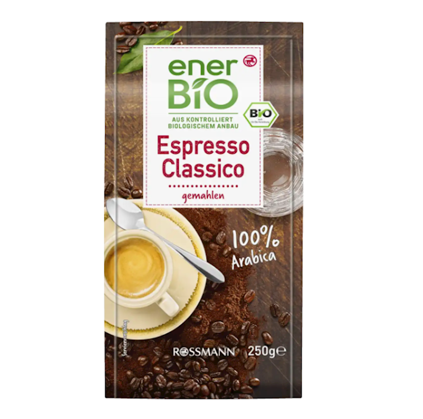 Qəhvə enerBiO Espresso Classico gemahlen, 250 g