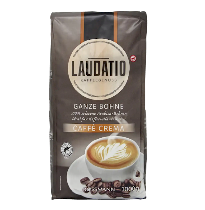 Qəhvə Laudatio Ganze Bohne Caffè Crema, 1000 g