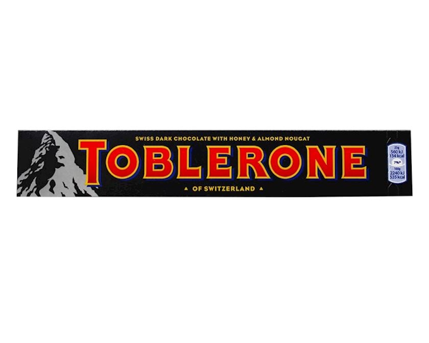 Tünd şokolad Toblerone Honey and Almond Nougat 100 q