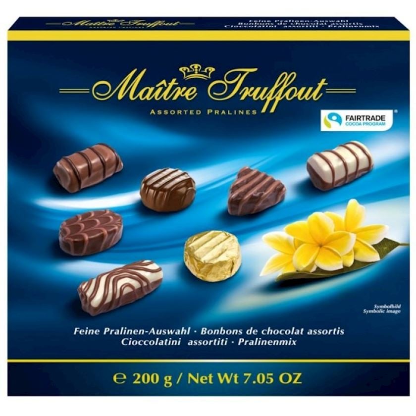 Şokolad konfetlər Maitre Truffout Assorted Pralines 200 q
