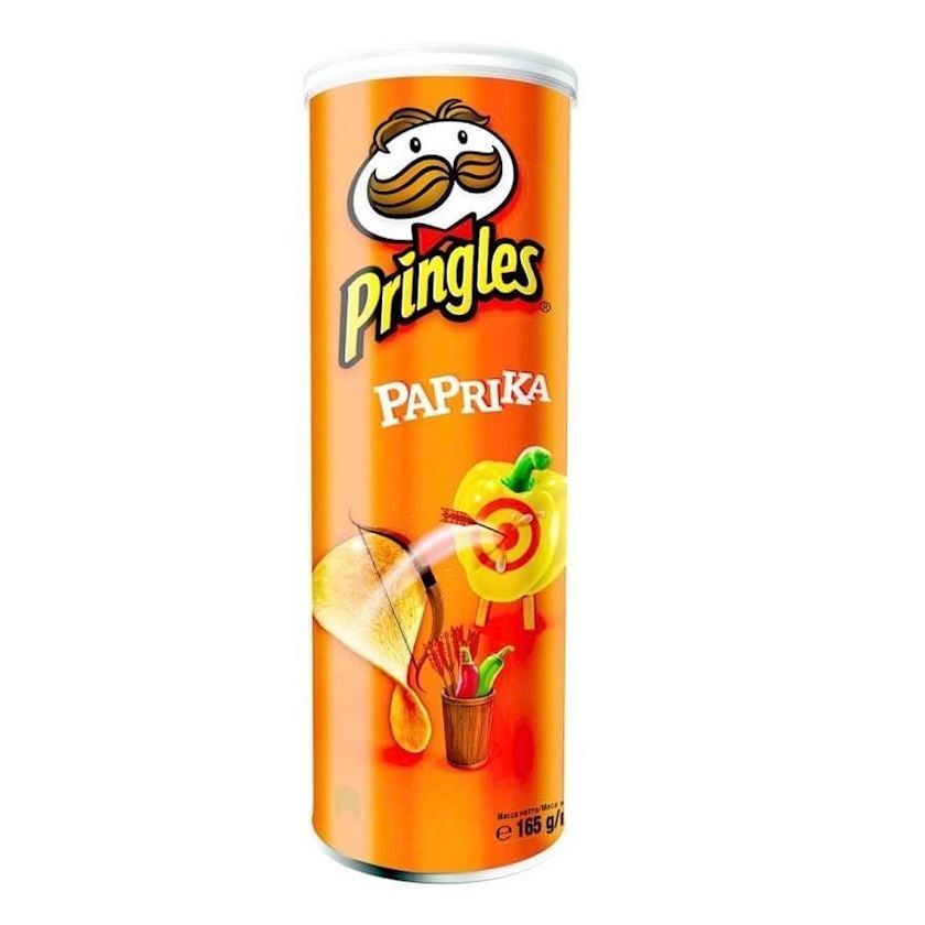 Çips Pringles Paprika, 165 q