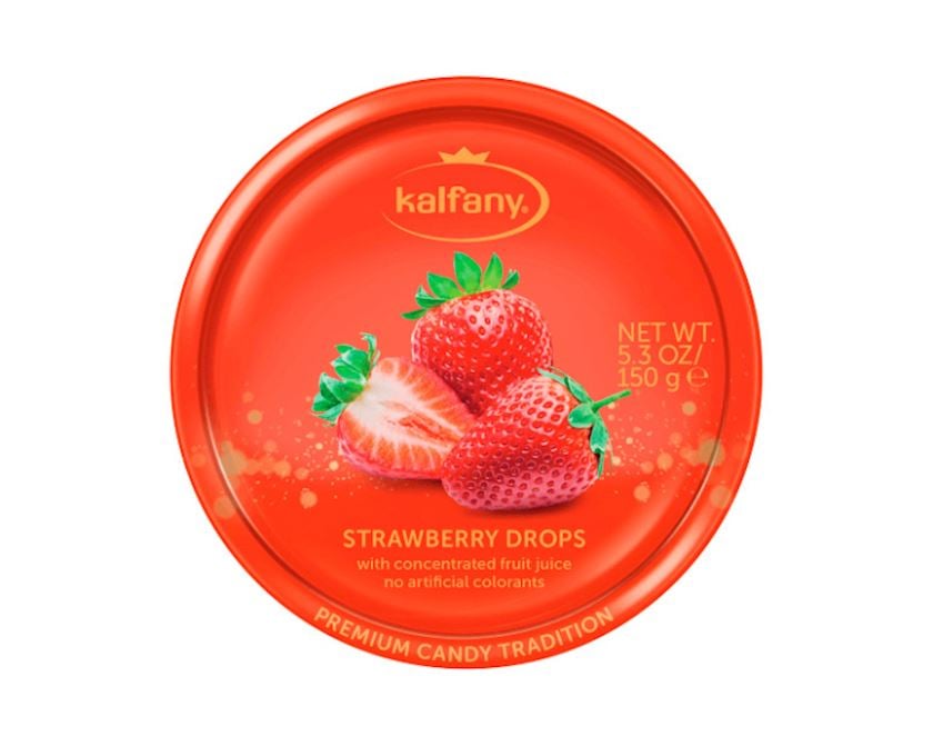 Lollipop Kalfany Strawberry Drops 150 q