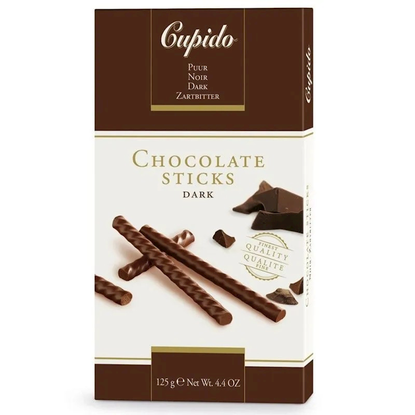 Şokolad çubuqları Cupido Dark, 125 q