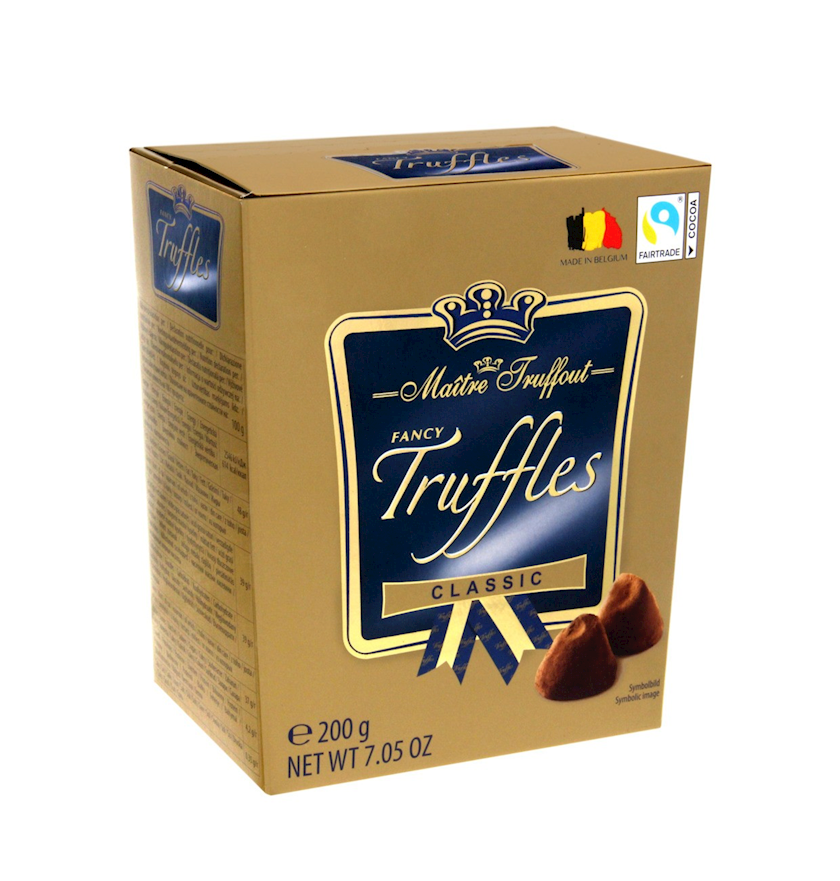 Şokolad konfetlər qutusu Maitre Truffout Fancy Truffles Classic, 200 q