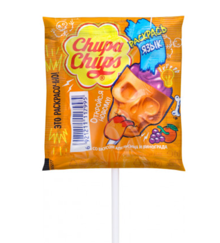 Lollipop Chupa Chups 3D Skull, karamel, 15 g