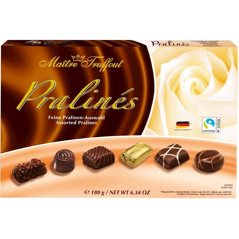 Qutuda konfet Maitre Truffout Exquisite Pralines 180 q