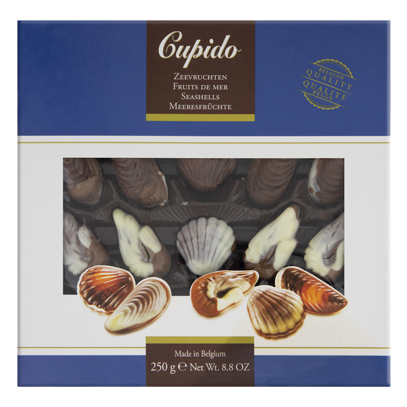 Şokolad konfetlər Cupido Sea Shells fındıq pralin içliyi ilə, 250 q