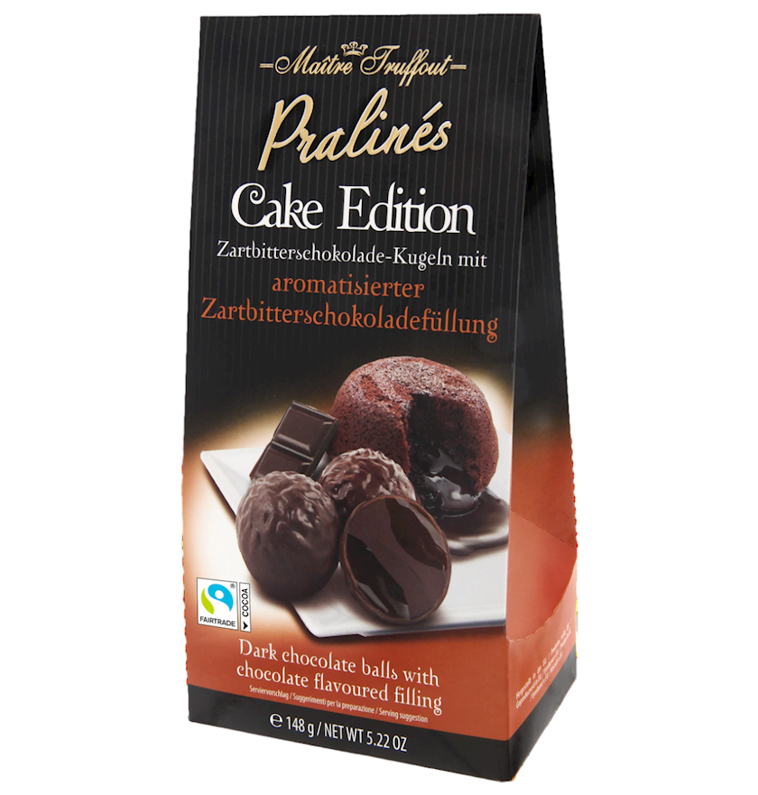 Şokolad konfetlər Maitre Truffout Pralin Cake Edition, 148 q