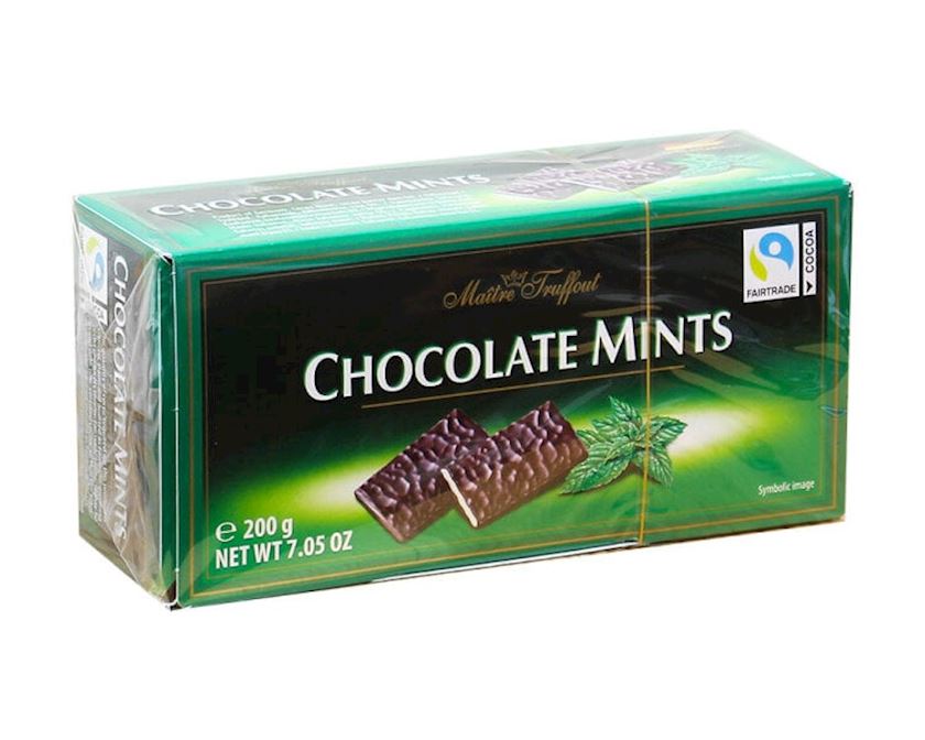 Şokolad konfetlər Maitre Truffout nanə dadı ilə, 200 g