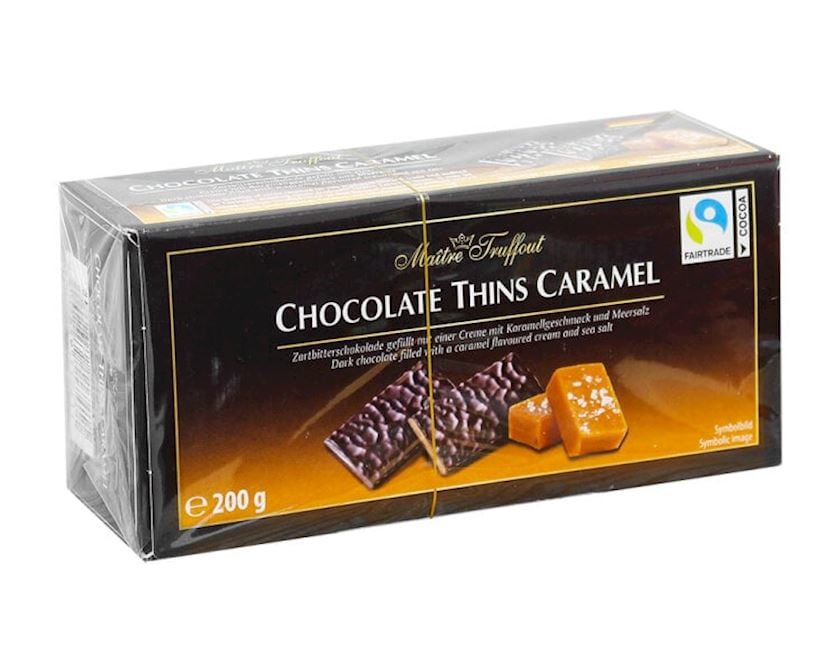 Şokolad konfetlər Maitre Truffout duzlu karamel, 200 g