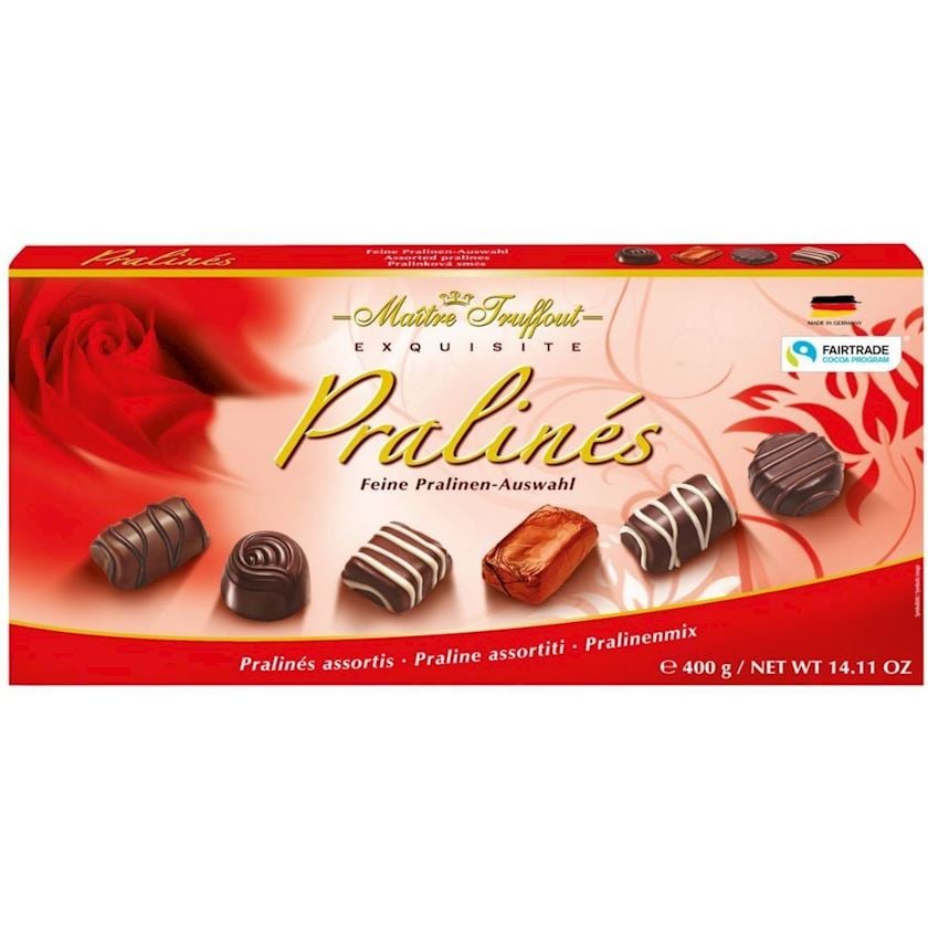 Şokolad konfetlər Maitre Truffout Pralin Аssorti, 400 g