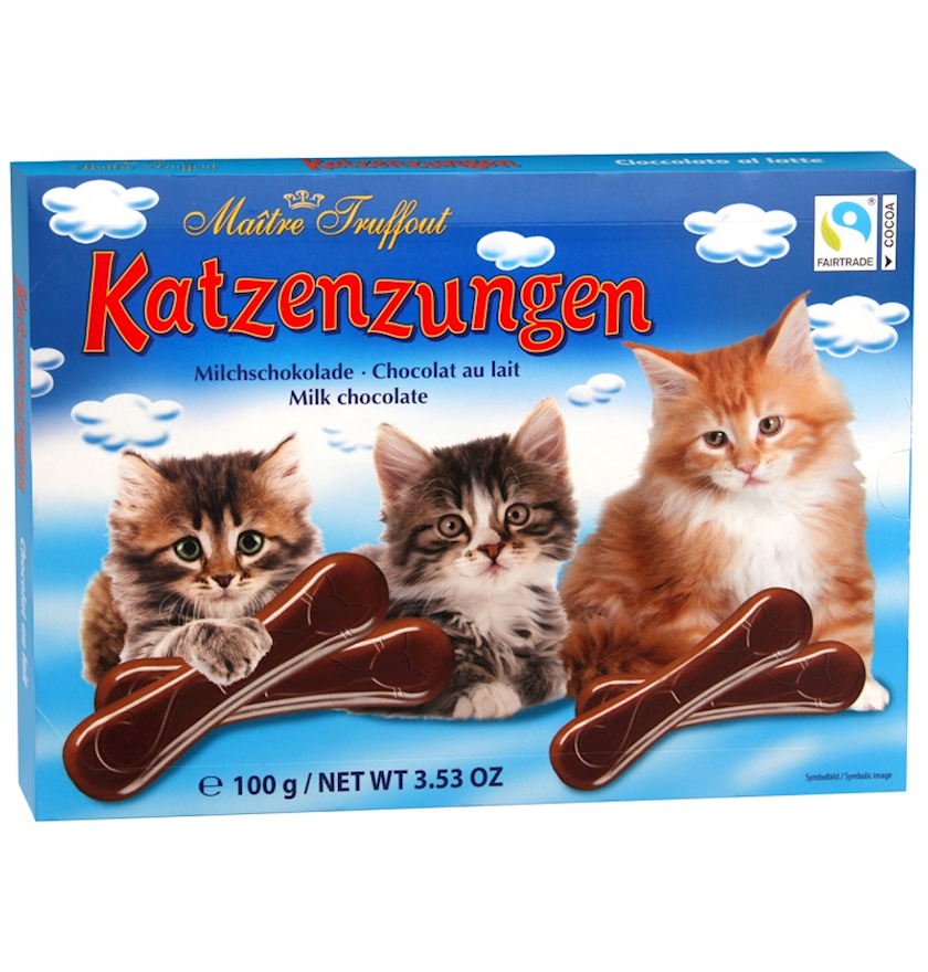 Südlü şokolad konfetləri Maitre Truffout Catfingers, 100 q