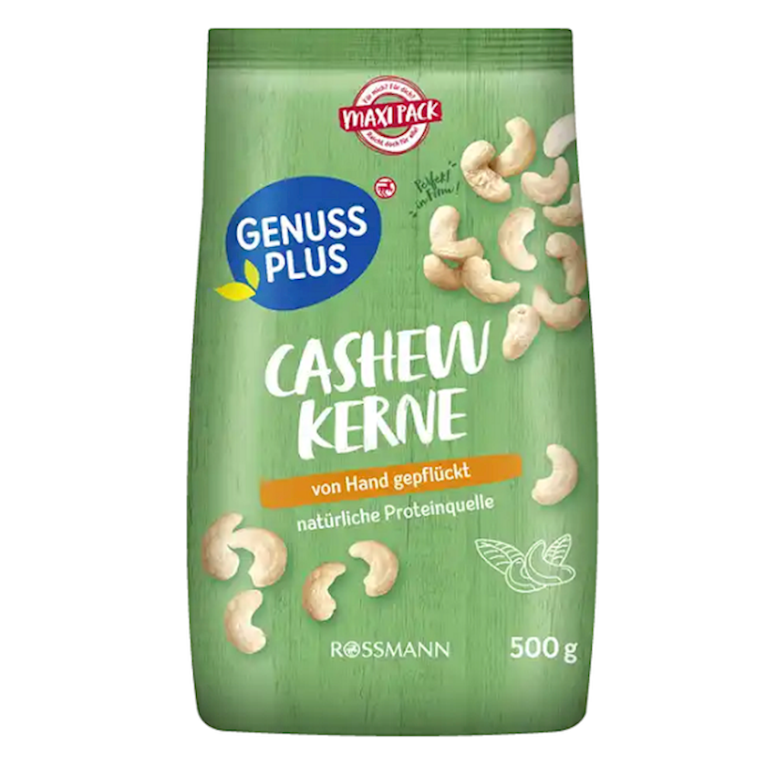 Keşyu qozları GENUSS PLUS 500 q