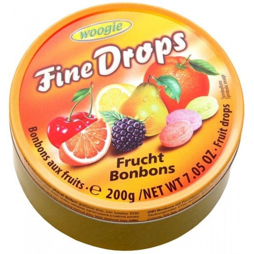 Lollipop-montpensier Woogie Fine Drops meyvə və giləmeyvə dadı ilə 200 q