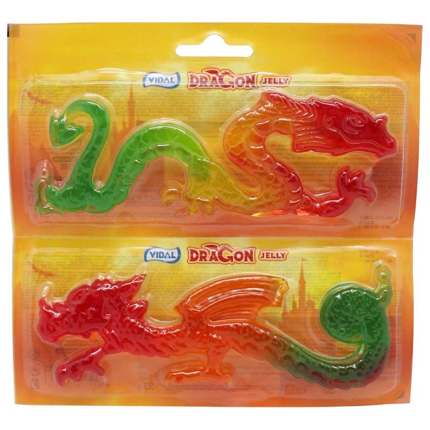 Jele konfetlər Vidal Dragon Jelly, 2 əd x 33 q