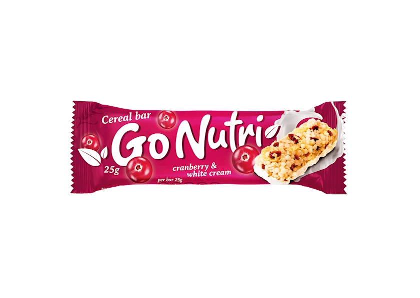 Taxıllı bar Vitalia Go Nutri, qaymaqlı quşüzümü, 25 q