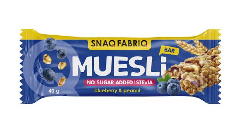 Müsli Fabriq Muesli Bar, fıstıq və qaragilə, 40 qr