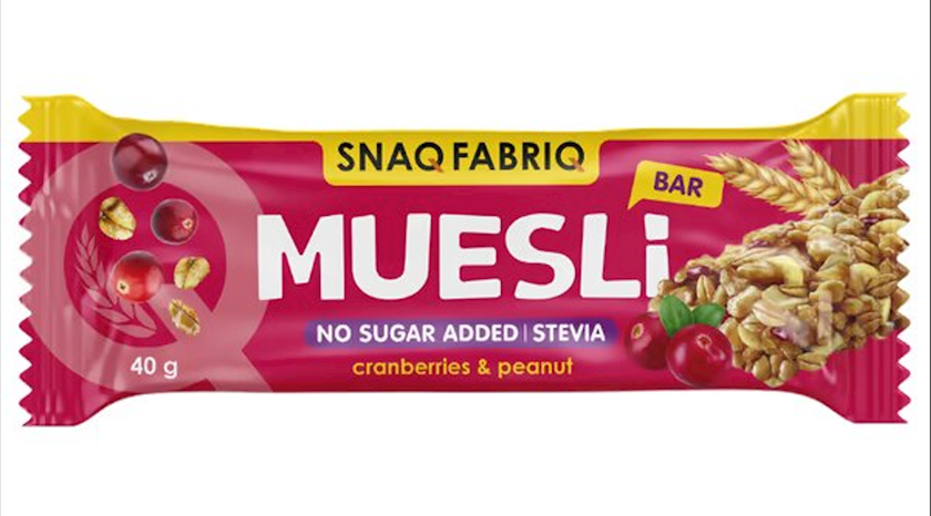 Müsli Fabriq Muesli Bar, fıstıq və quşüzümü, 40 qr