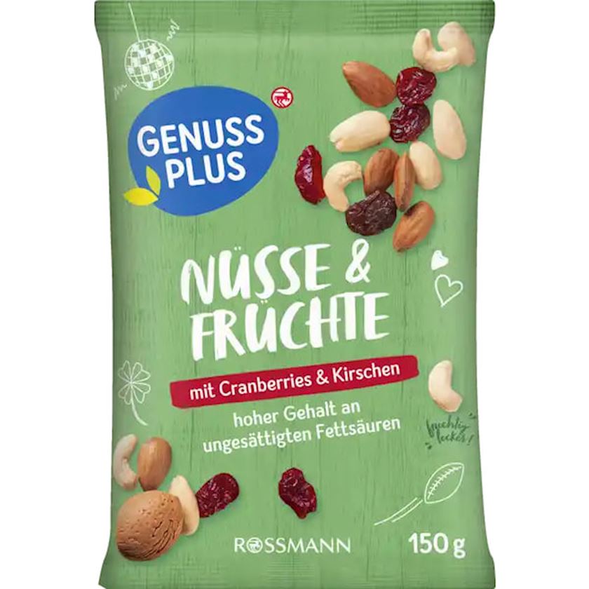 Quru meyvələr Genuss plus Nødder og frugter 150 q
