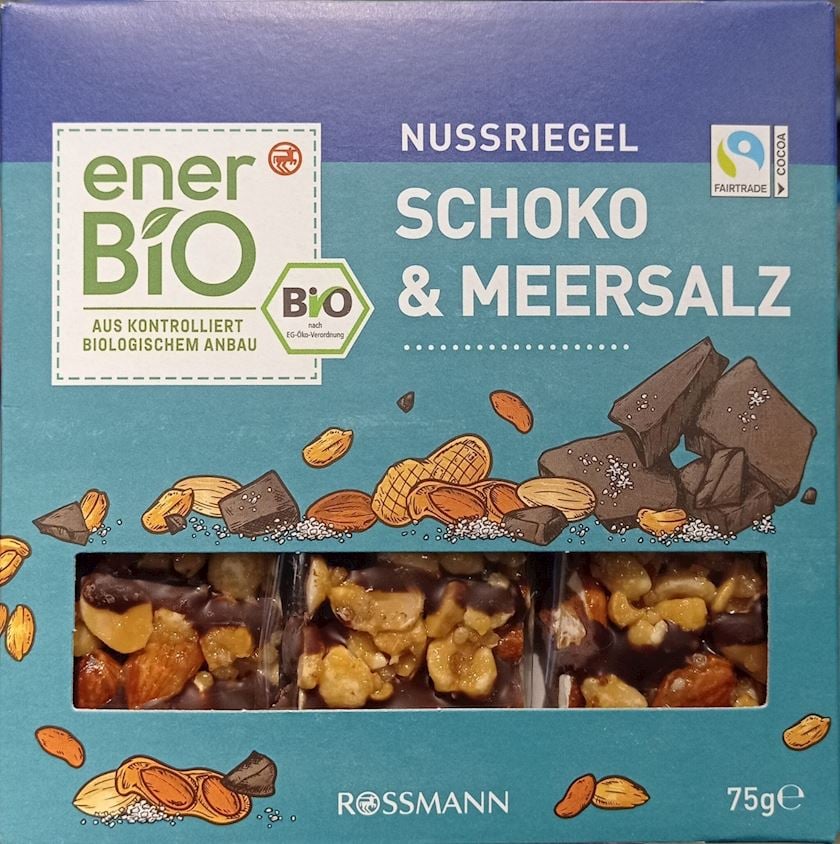 Şokoladlı bar EnerBio Schoko & Meersalz 75 q