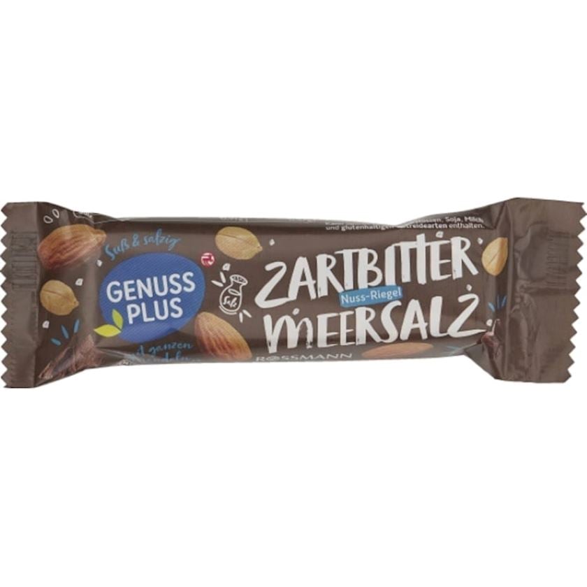 Şokoladlı bar Genuss plus Zartbitter Meersalz 40 q