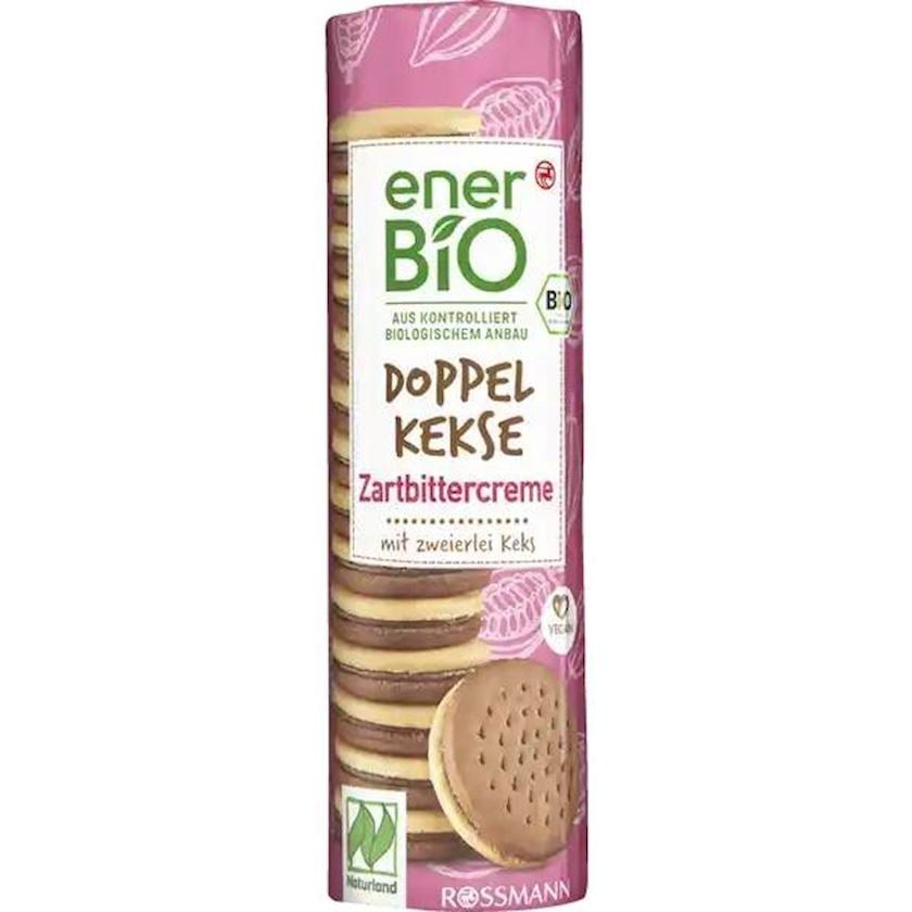Peçenye EnerBio Doppel Kekse Zartbittercreme, 330 q