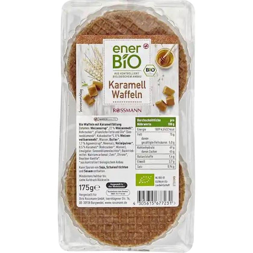 Vafli EnerBio Karamell Waffeln, karamel ilə 175 q