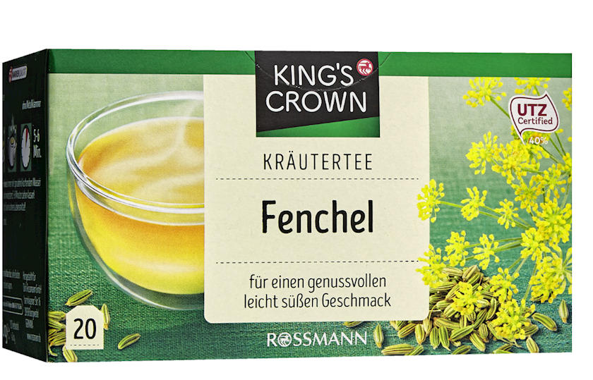 Paketləşdirilmiş çay Kings Crown Fennel 20 əd