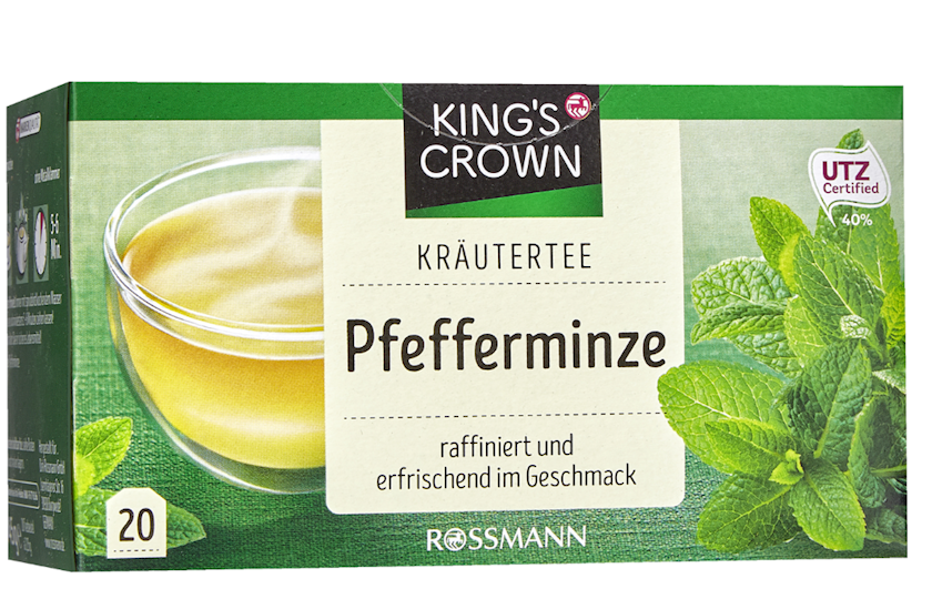 Paketləşdirilmiş çay Kings Crown Mint 20 əd