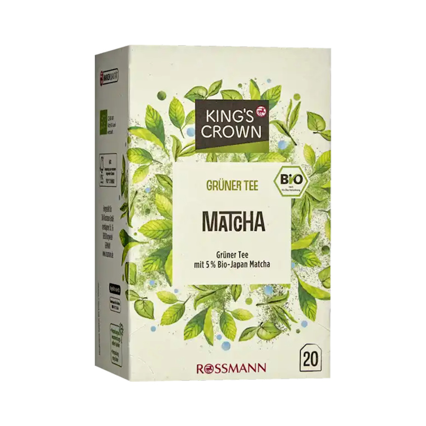 Paketləşdirilmiş çay Kings Crown Matcha 20 əd
