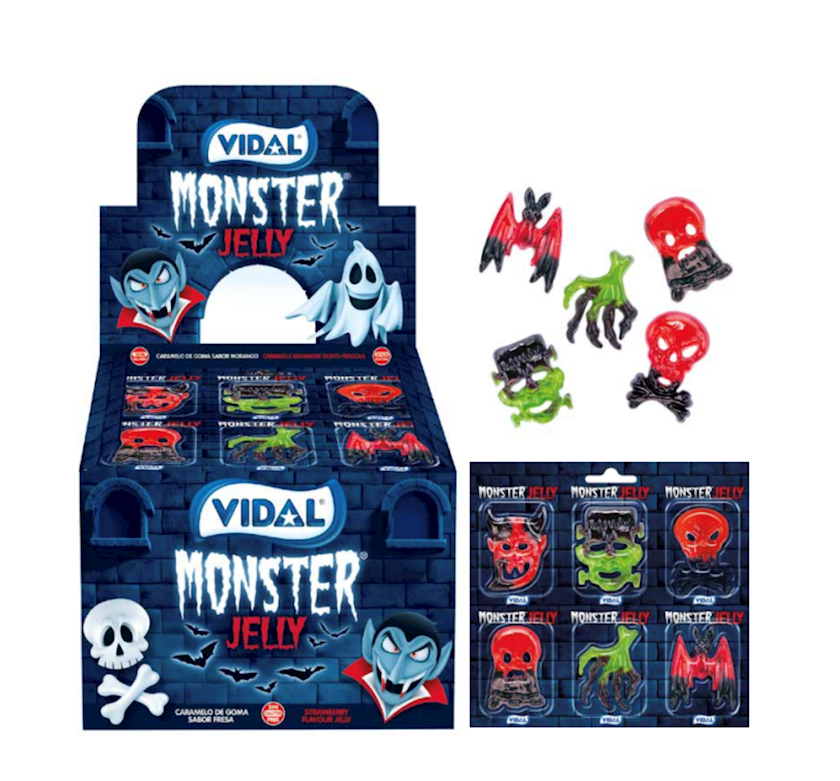 Jele konfetlər Vidal Monster Jelly, 66 q, məhsul çeşiddə