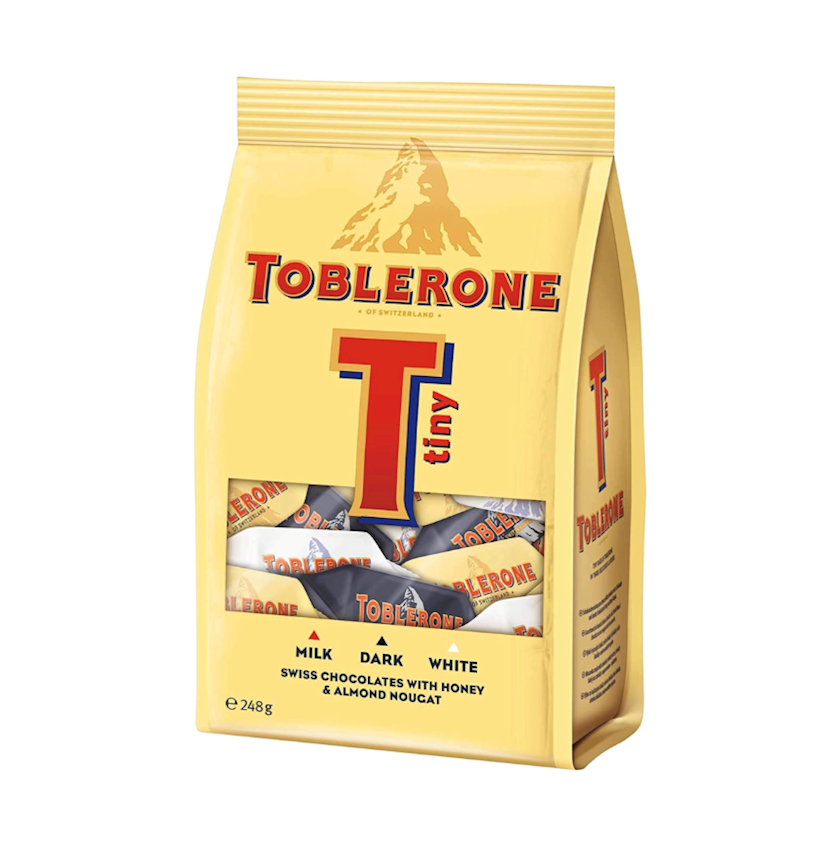 Şokolad Toblerone Tiny Milk Dark White, 248 q
