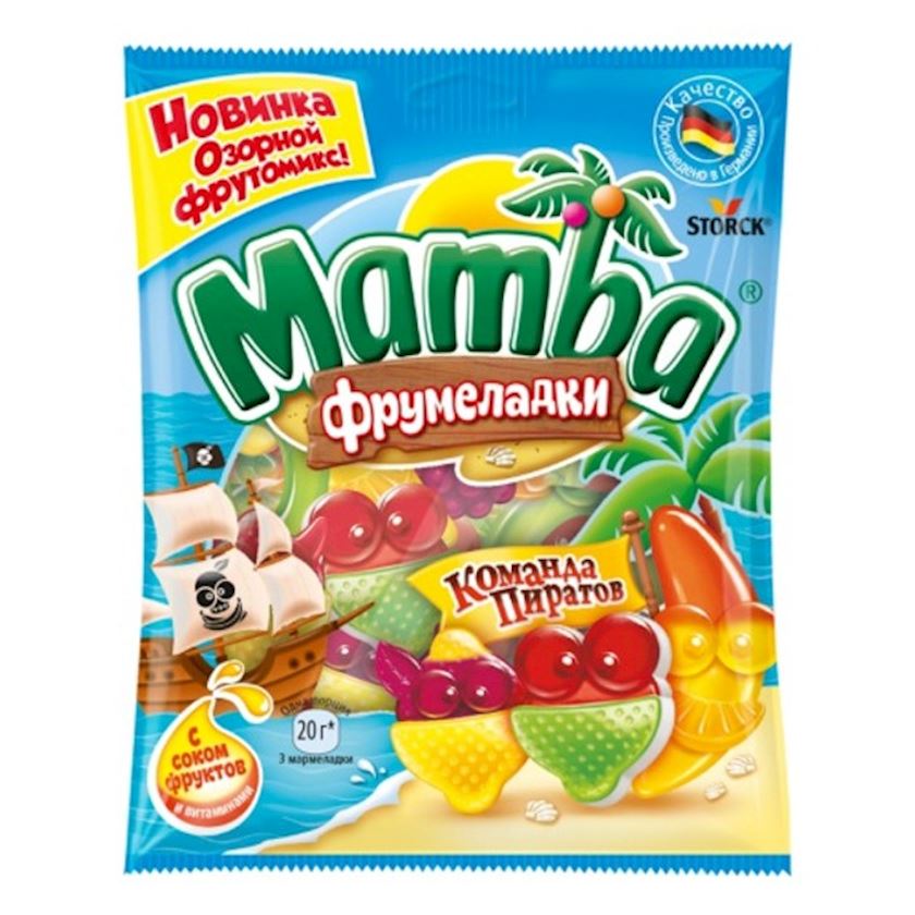 Çeynəmə marmeladı Mamba Фрумеладки Команда Пиратов, 70 q