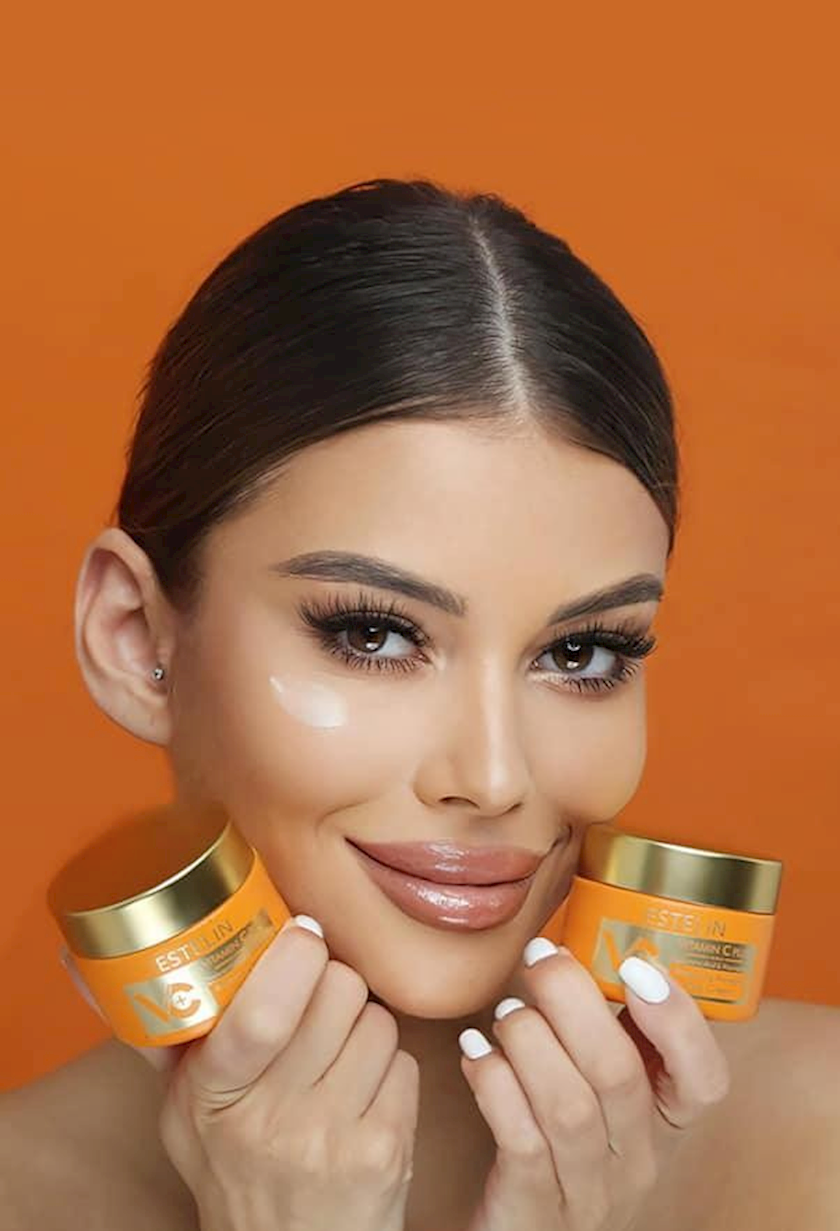 ᐈ Набор по уходу за кожей лица Estelin Vitamin C Plus Hyaluronic Acid Niacinamide (средство для снятия макияжа 80 г + тонер 100 мл + сыворотка 50 мл + лосьон 100 мл +