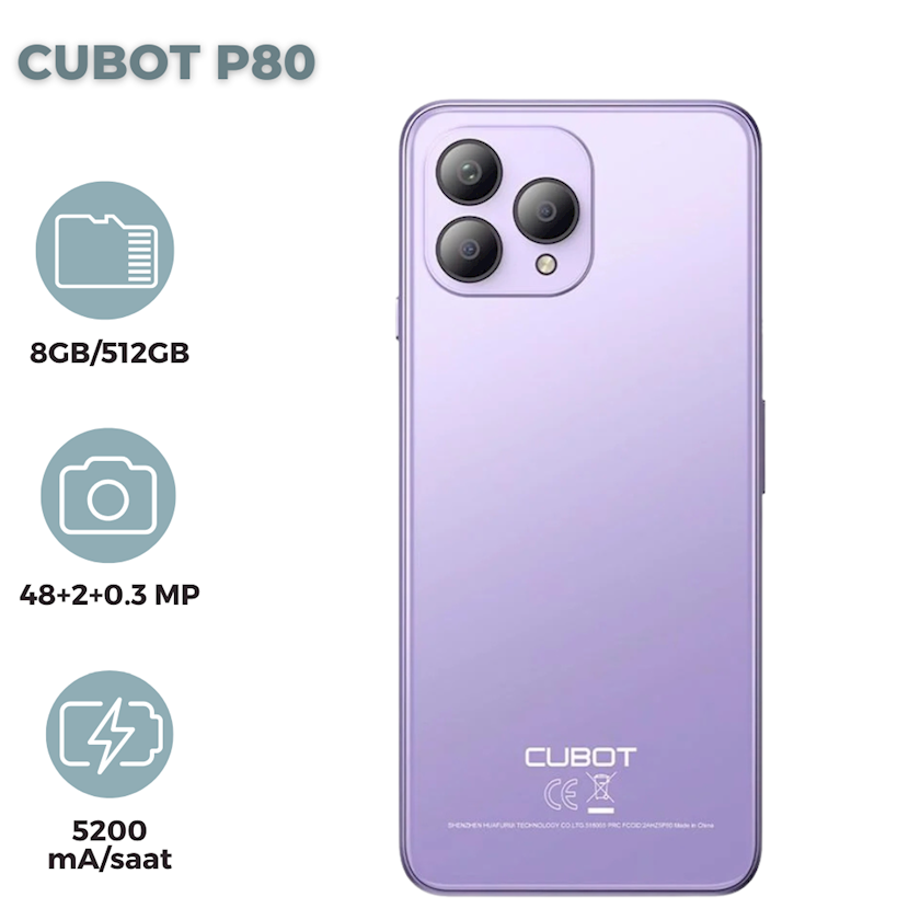 Смартфон Cubot P80 8GB/512GB Pink (6924136719961) - купить в Баку. Цена ...